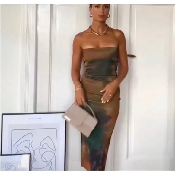 PRINTED KNIT DRESS - Picture 4 of 16